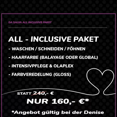 November Aktion: All Inclusive bei unserer Denise